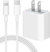 iPhone Charger 20W PD Fast Charging [MFi/PSE Certified] USB-C USB C to Lightning Cable 2m Included Type C Smartphone Charger Power Adapter Type C iPhone iPhone/iPad/AirPods and other USB-C devices compatible