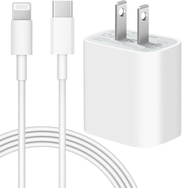 iPhone Charger 20W PD Fast Charging [MFi/PSE Certified] USB-C USB C to Lightning Cable 2m Included Type C Smartphone Charger Power Adapter Type C iPhone iPhone/iPad/AirPods and other USB-C devices compatible
